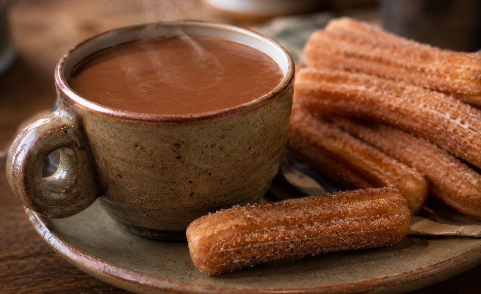 Chocolate Caliente con Churros