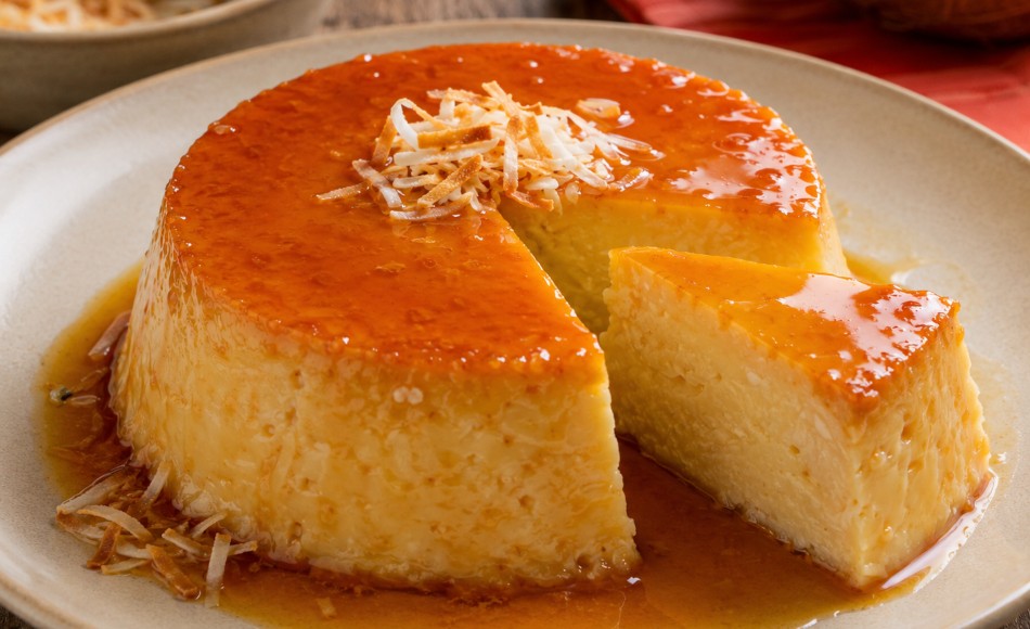 Flan de Coco con Caramelo