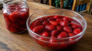 Fresas en almibar