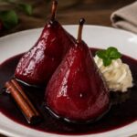 Peras al Vino Malbec Receta