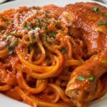 Tallarín Rojo con Pollo Receta